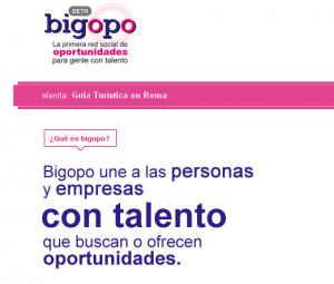 Bigopo, red social para gente con talento