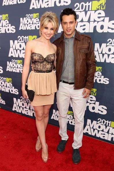 Actors Chelsea Kane and Stephen Colletti arrive at the 2011 MTV Movie Awards at Universal Studios' Gibson Amphitheatre on June 5, 2011 in Universal City, California.