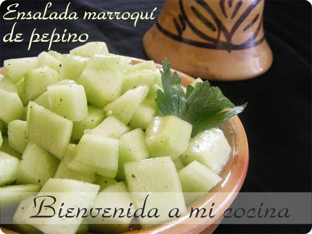 Ensalada marroquí de pepino (versión dulce y salada) Ensalada marroquí de pepino (versión dulce y salada)