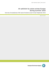 Informe sobre la contaminación por ozono en Europa durante el verano de 2010