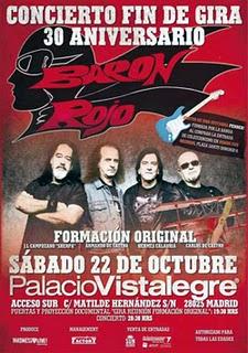 Ultimo concierto de Barón Rojo, formación original. ¿¿De momento?? Ultimo concierto de Barón Rojo, formación original. ¿¿De momento??
