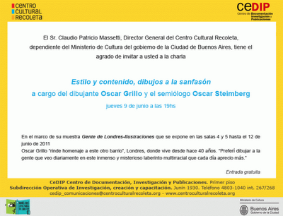 Oscar Grillo y Oscar Steimberg: Estilo y contenido, dibujos a la sanfasón Oscar Grillo y Oscar Steimberg: Estilo y contenido, dibujos a la sanfasón