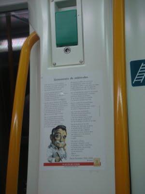 Testamento de Miércoles (Mario Benedetti) y el metro de Madrid