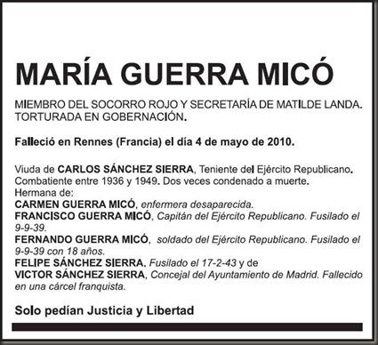 Esquela prohibida en El País. Esquela prohibida en El País.