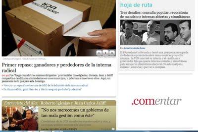 Cómo titularon los diarios mendocinos la interna radical Cómo titularon los diarios mendocinos la interna radical