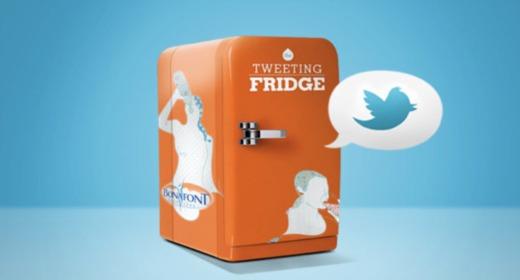 Una nevera que twittea Una nevera que twittea