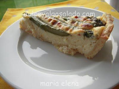 Quiche de esparragos...y Ganadora del sorteo Quiche de esparragos...y Ganadora del sorteo