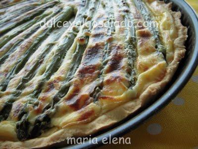 Quiche de esparragos...y Ganadora del sorteo Quiche de esparragos...y Ganadora del sorteo