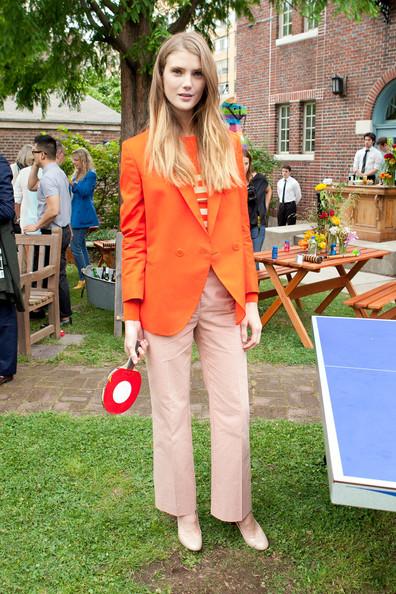 A model attends the Stella McCartney Spring 2012 Presentation at a Private Location on June 13, 2011 in New York City.