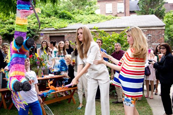 A model attends the Stella McCartney Spring 2012 Presentation at a Private Location on June 13, 2011 in New York City.