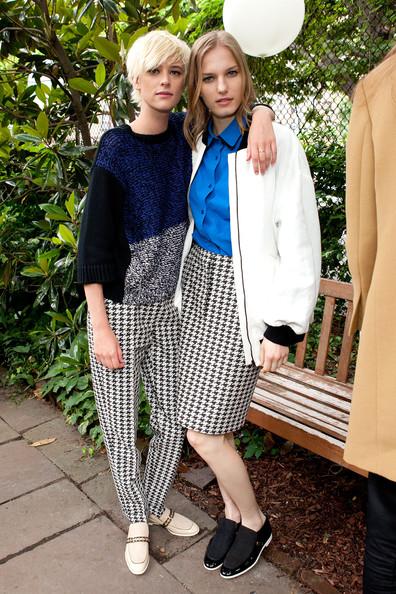 Models attend the Stella McCartney Spring 2012 Presentation at a Private Location on June 13, 2011 in New York City.