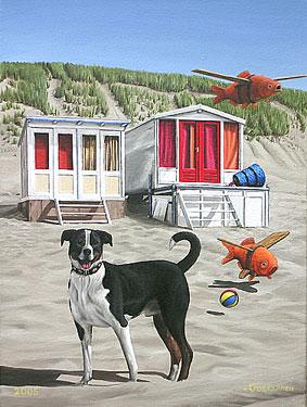 Dog Cody - oli colour on canvas