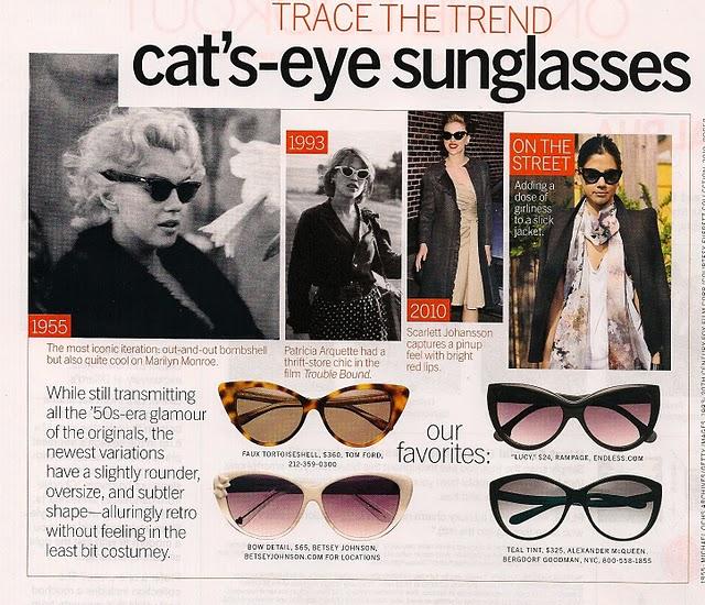 SUNGLASSES: CAT EYED AND MORE