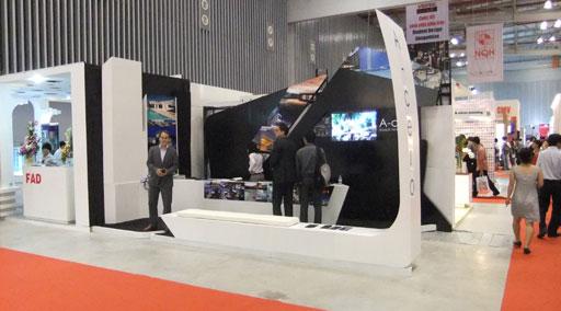 Stand A-cero Feria de VIETNAM Arquitectura efímera, todo cambia nada permanece