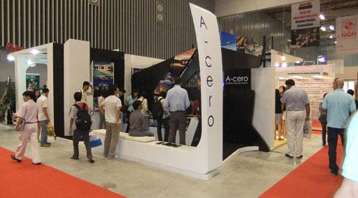 Stand A-cero Feria de VIETNAM Arquitectura efímera, todo cambia nada permanece