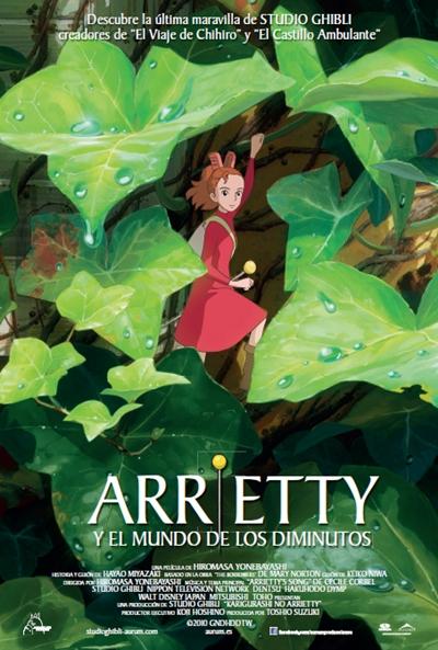 Póster español de 'Arrietty y el mundo de los diminutos', lo nuevo de Studio Ghibli