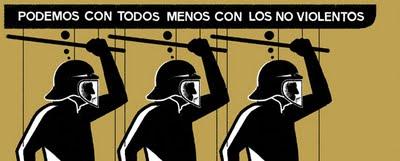 Los infiltrados, y no los “indignados”, provocan la violencia. Los infiltrados, y no los “indignados”, provocan la violencia.