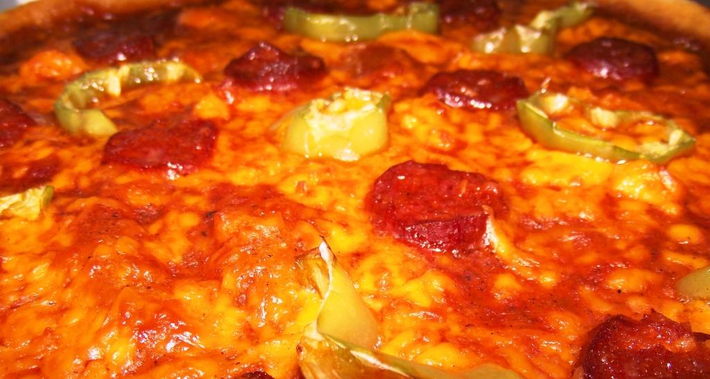 pizza casera Pizza casera de la “sous chef”