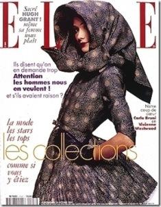 Carla Bruni, primera portada de embarazada, en Elle Francia, julio 2011