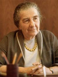 Primera ministra israelí, Golda Meir (1898-1978)