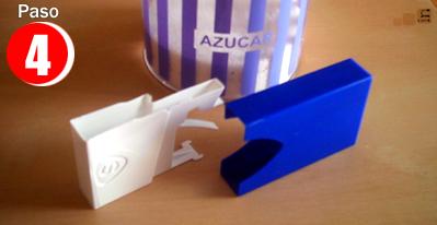 Reciclar una caja de Smint en un dispensador de azúcar Reciclar una caja de Smint en un dispensador de azúcar