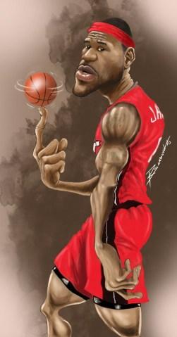 Caricaturas de Lebron James