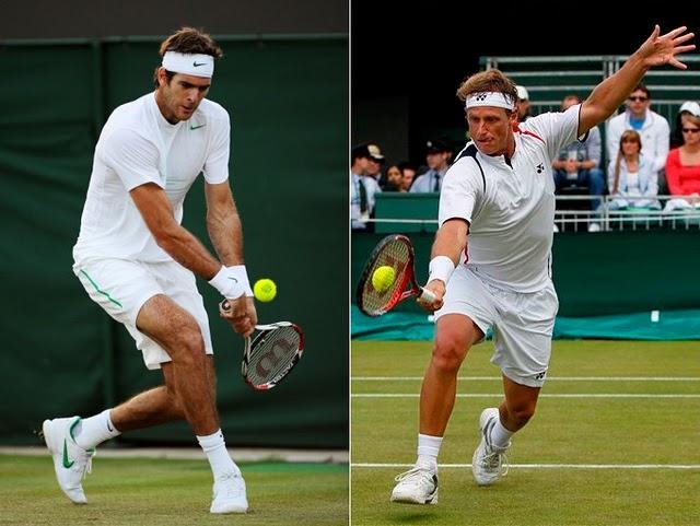 Wimbledon: Del Potro y Nalbandian ganaron y siguen Wimbledon: Del Potro y Nalbandian ganaron y siguen