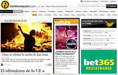 Una noticia convertida en historia, narrada con imágenes en la home Una noticia convertida en historia, narrada con imágenes en la home