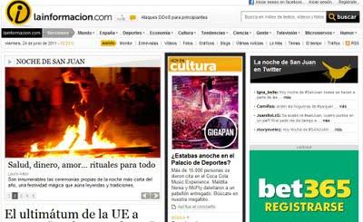 Una noticia convertida en historia, narrada con imágenes en la home Una noticia convertida en historia, narrada con imágenes en la home