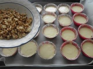 Muffins de leche condensada con nuez Muffins de leche condensada con nuez