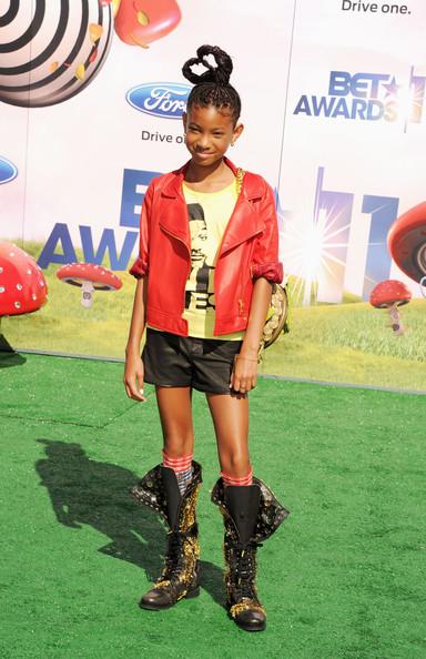 Actress/Singer Willow Smith arrives at the BET Awards '11 held at the Shrine Auditorium on June 26, 2011 in Los Angeles, California.