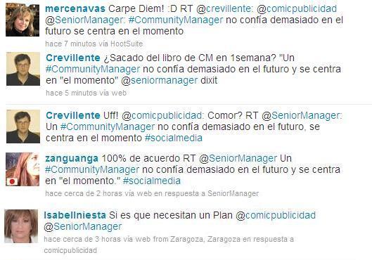 Un Community Manager no confía demasiado en el futuro y se centra en el momento Un Community Manager no confía demasiado en el futuro y se centra en el momento