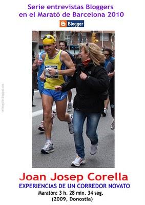 Serie Entrevistas Bloggers en el Marato de Barcelona 2010 - Joan Josep Corella - Experiencias de un corredor novato