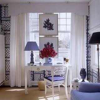 Azul y blanco, una decoración elegante y veraniega. Azul y blanco, una decoración elegante y veraniega.