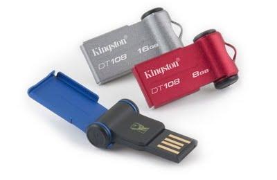 Kingston DataTraveler 108, memorias USB de tamaño reducido