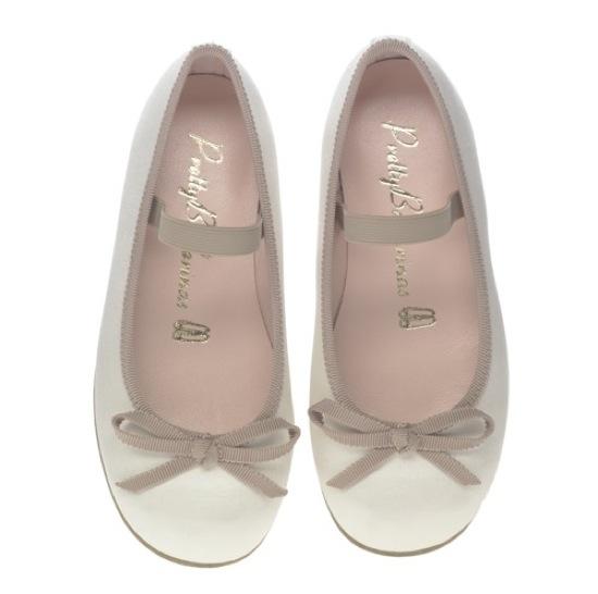 Pretty Ballerinas baby Hannah_Ivory_satin