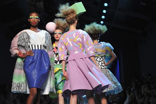 Models walk the runway during the Christian Dior Haute Couture Fall/Winter 2011/2012 show as part of Paris Fashion Week at Musee Rodin on July 4, 2011 in Paris, France.