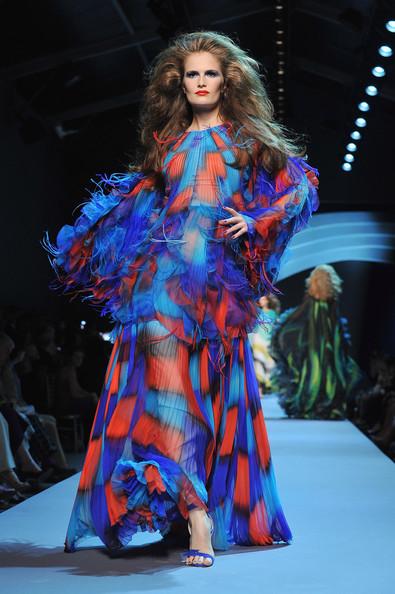 A model walks the runway during the Christian Dior Haute Couture Fall/Winter 2011/2012 show as part of Paris Fashion Week at Musee Rodin on July 4, 2011 in Paris, France.