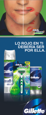 Nueva línea Gillette Mach 3: Irritación o besos Nueva línea Gillette Mach 3: Irritación o besos