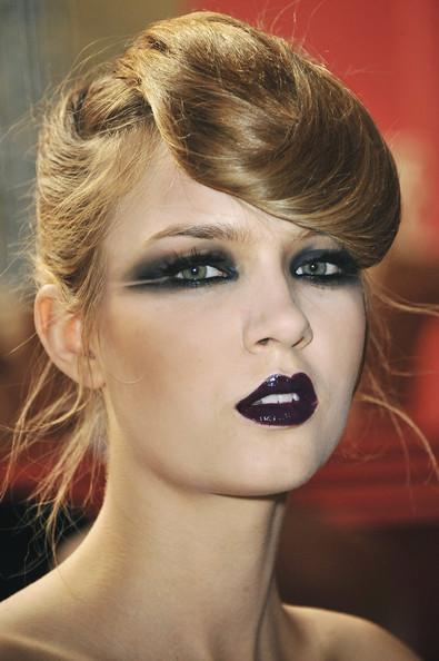 STEPHANE ROLLAND BACKSTAGE & GUESTS A model prepares backstage during the Stephane Rolland Haute Couture Fall/Winter 2011/2012 show as part of Paris Fashion Week at Cite de l'Architecture et du Patrimoine on July 5, 2011 in Paris, France.