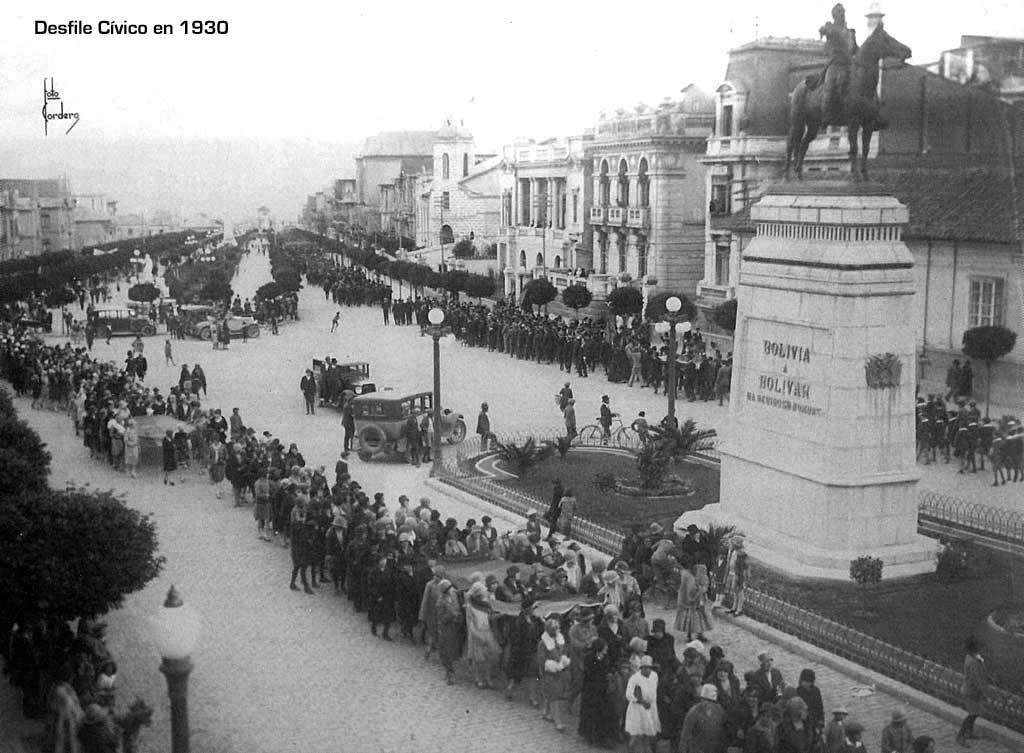 Paseo del Prado desfile cívico