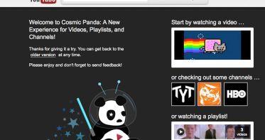 YouTube lanza diseño Cosmic Panda