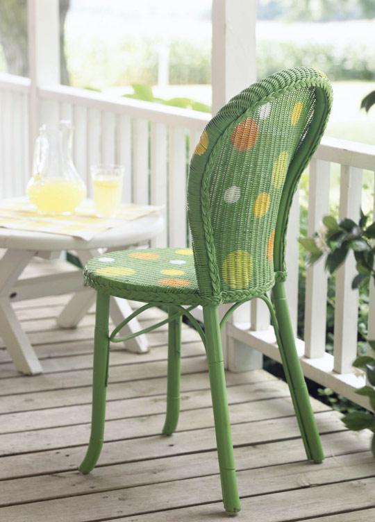 Cómo pintar sillas de mimbre. ideas para pintar sillas de mimbre