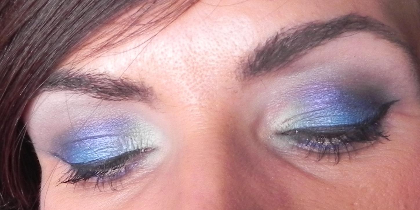 Largos de verano: vestido y look azul y morado Largos de verano: vestido y look azul y morado