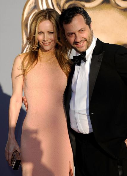 Actress Leslie Mann (L) and writer/director Judd Apatow arrive at the BAFTA Brits To Watch event held at the Belasco Theatre on July 9, 2011 in Los Angeles, California.