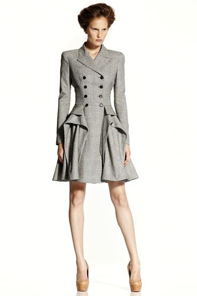 Alexander McQueen Resort 2011 Double-Breasted Coat Photograph