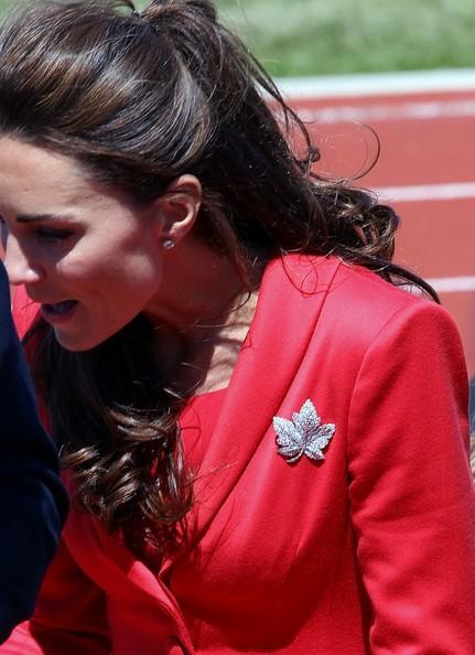 Kate Middleton Prince William and Catherine, Duchess of Cambridge, spend their final day in Canada at the Rotary Challenger Park to visit with war veterans and pay respects to fallen servicemen by laying down a wreath.