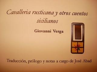 'Cavallería rusticana y otros cuentos sicilianos', de Giovanni Verga 'Cavallería rusticana y otros cuentos sicilianos', de Giovanni Verga