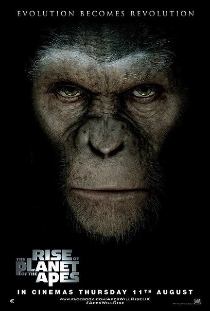 Póster británico de 'Rise of the Planet of the Apes'