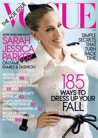 Sarah Jessica Parker en portada de Vogue USA, agosto 2011